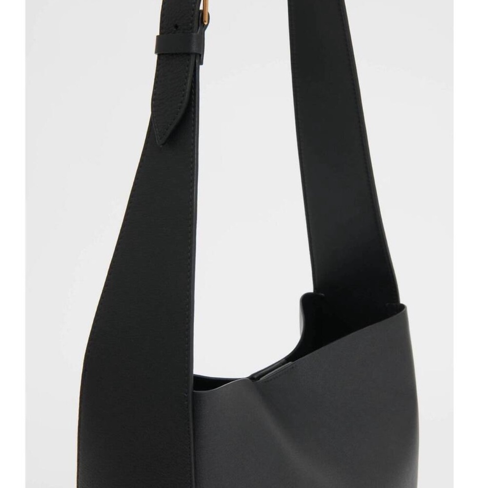 Mansur Gavriel Black Leather Box Tote - Picture 3 of 3